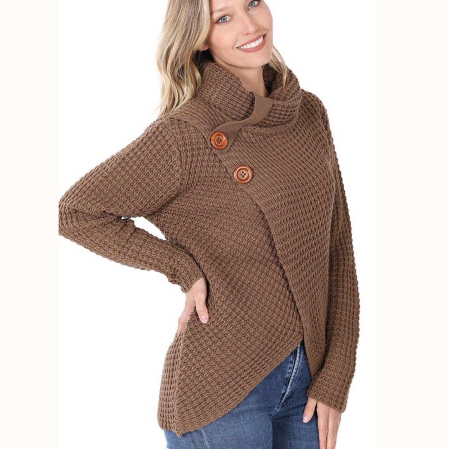 Asymmetrical Solid Sweater