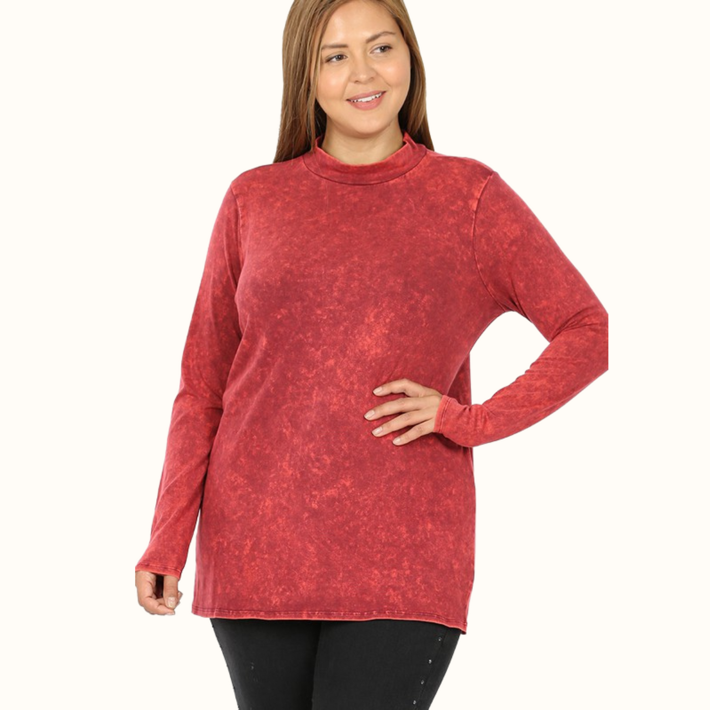 Mineral Wash Long Sleeve-Plus