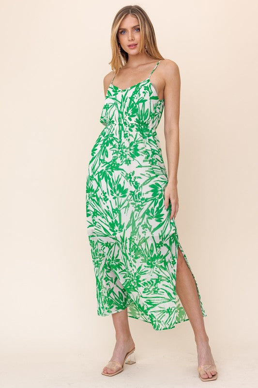 Green Palms Maxi Dress