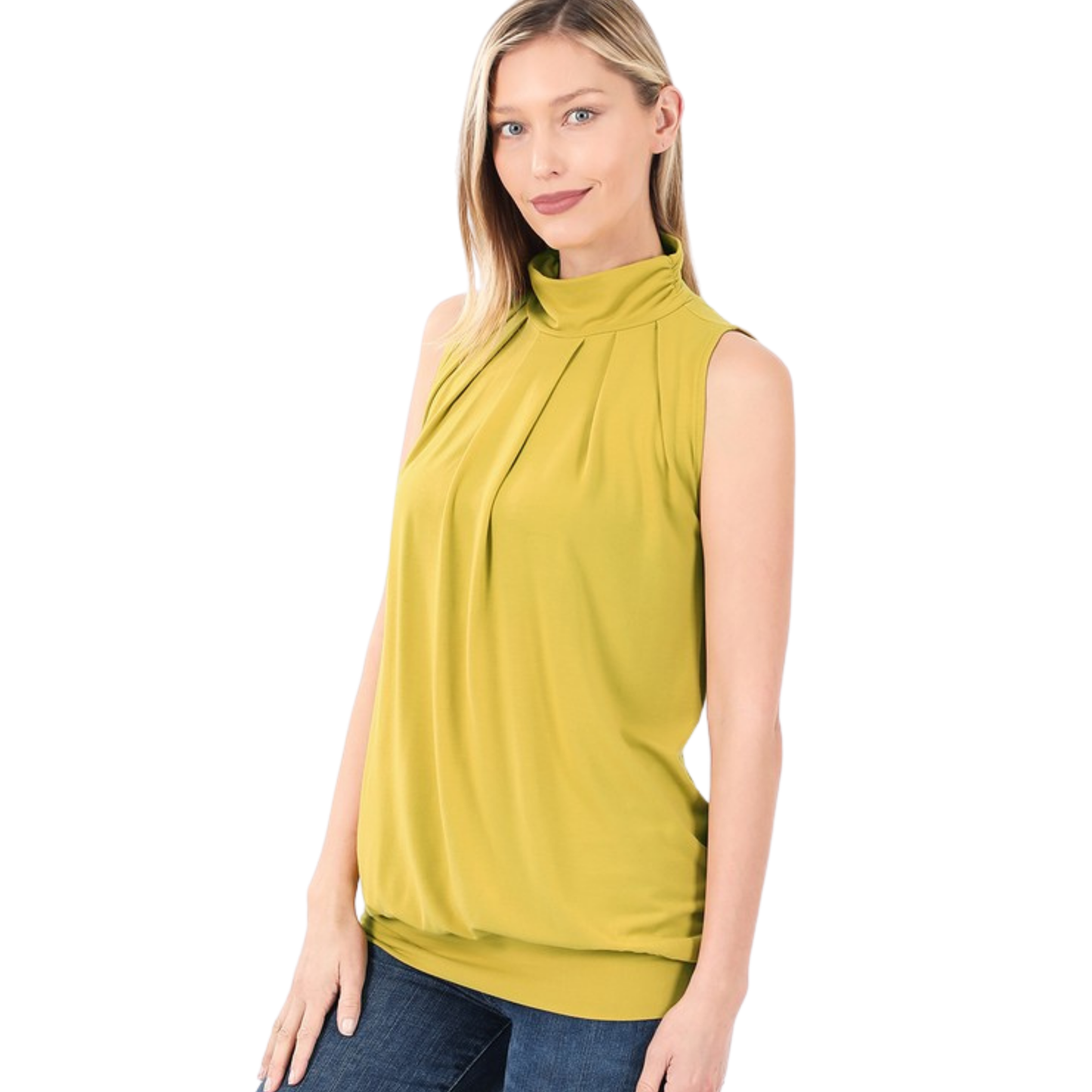 Mock Pleated Blouse