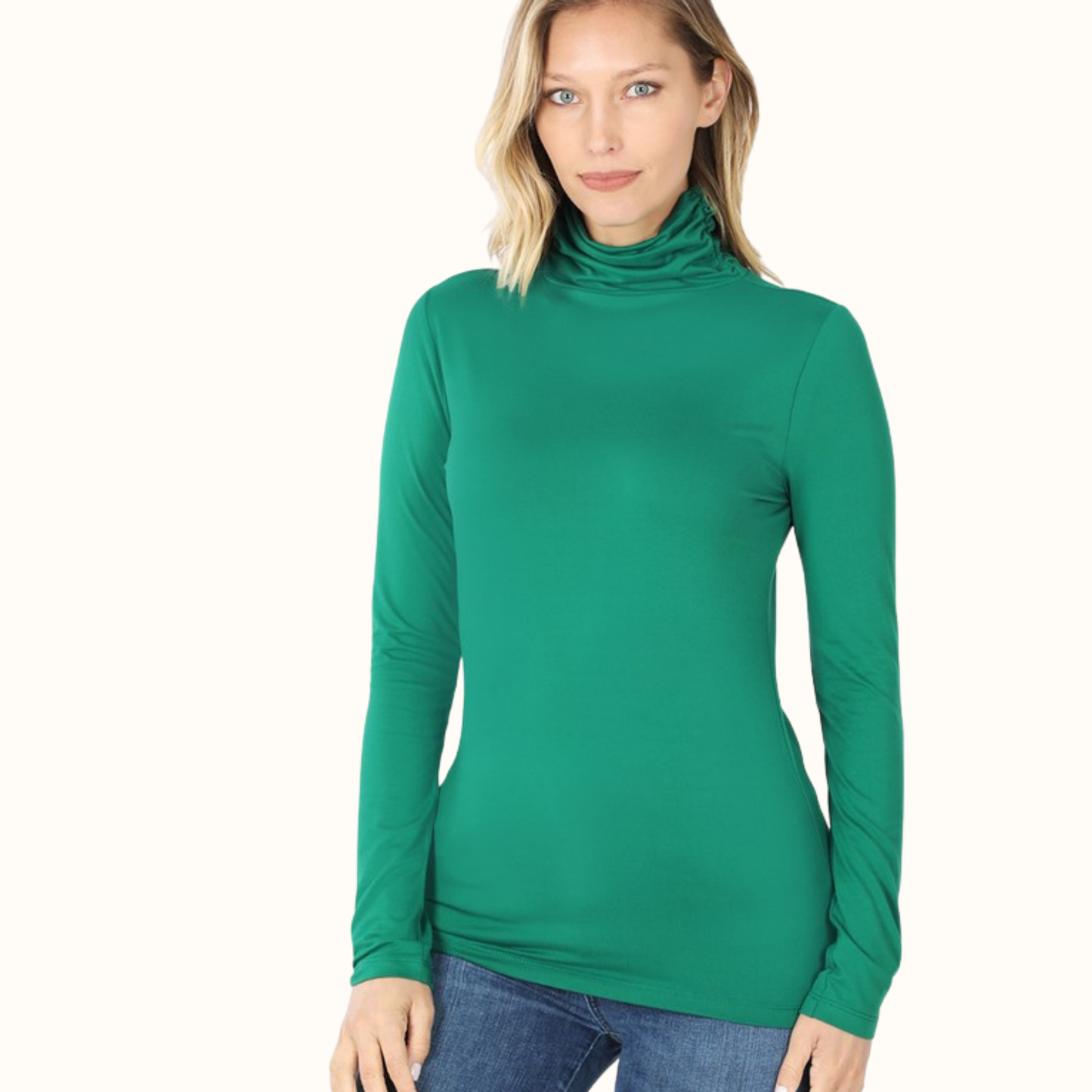 Microfiber Turtleneck Mock Regular