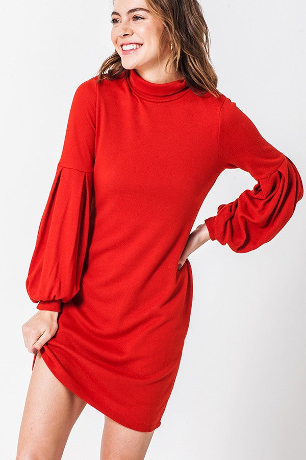 Balloon Sleeve Dress