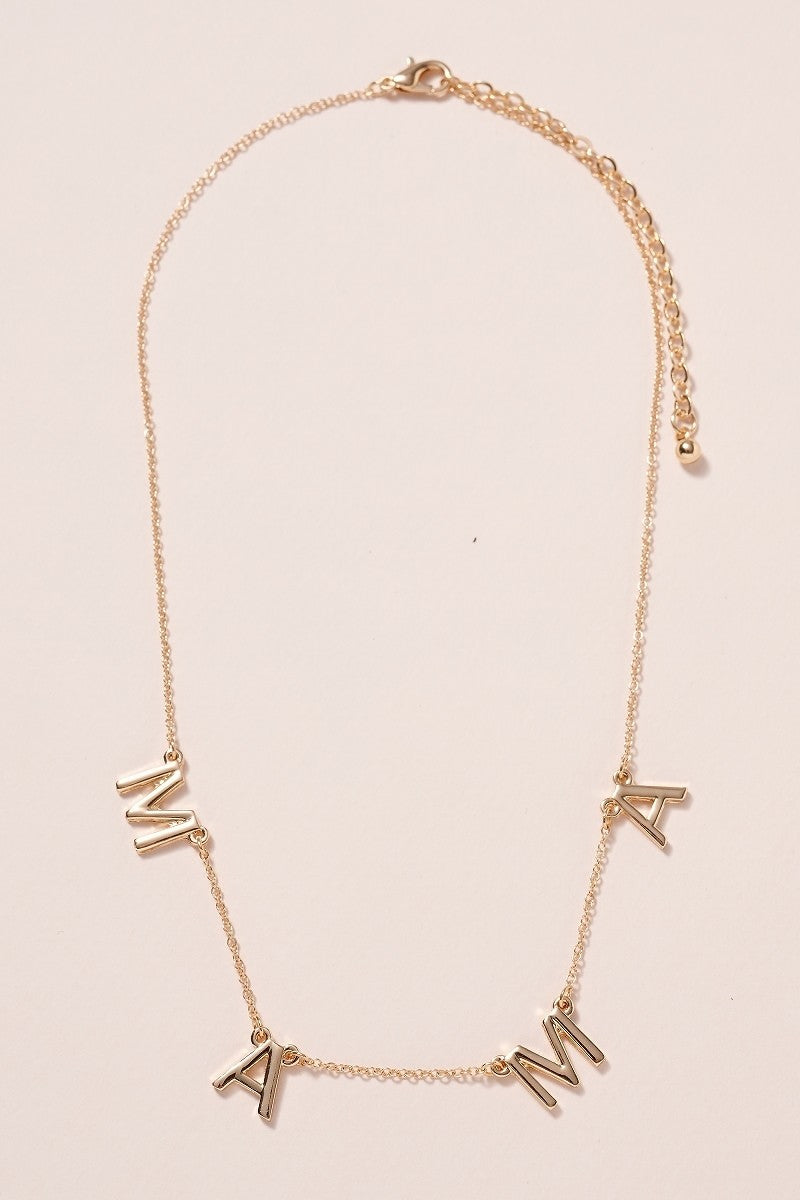 MAMA Letter Necklace