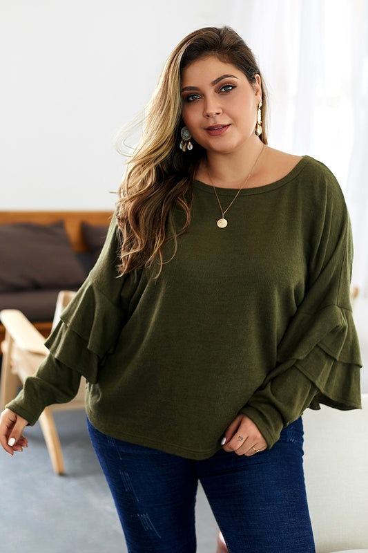 Olive Bell Sleeve Sweater