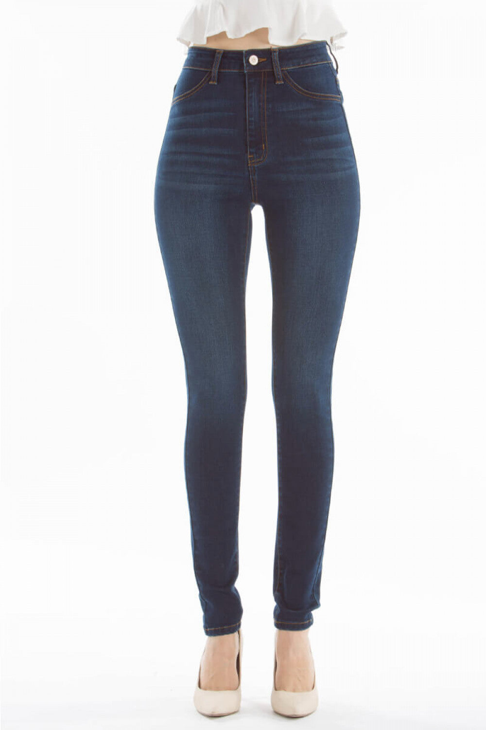 Kancan Straight Leg Skinny Denim