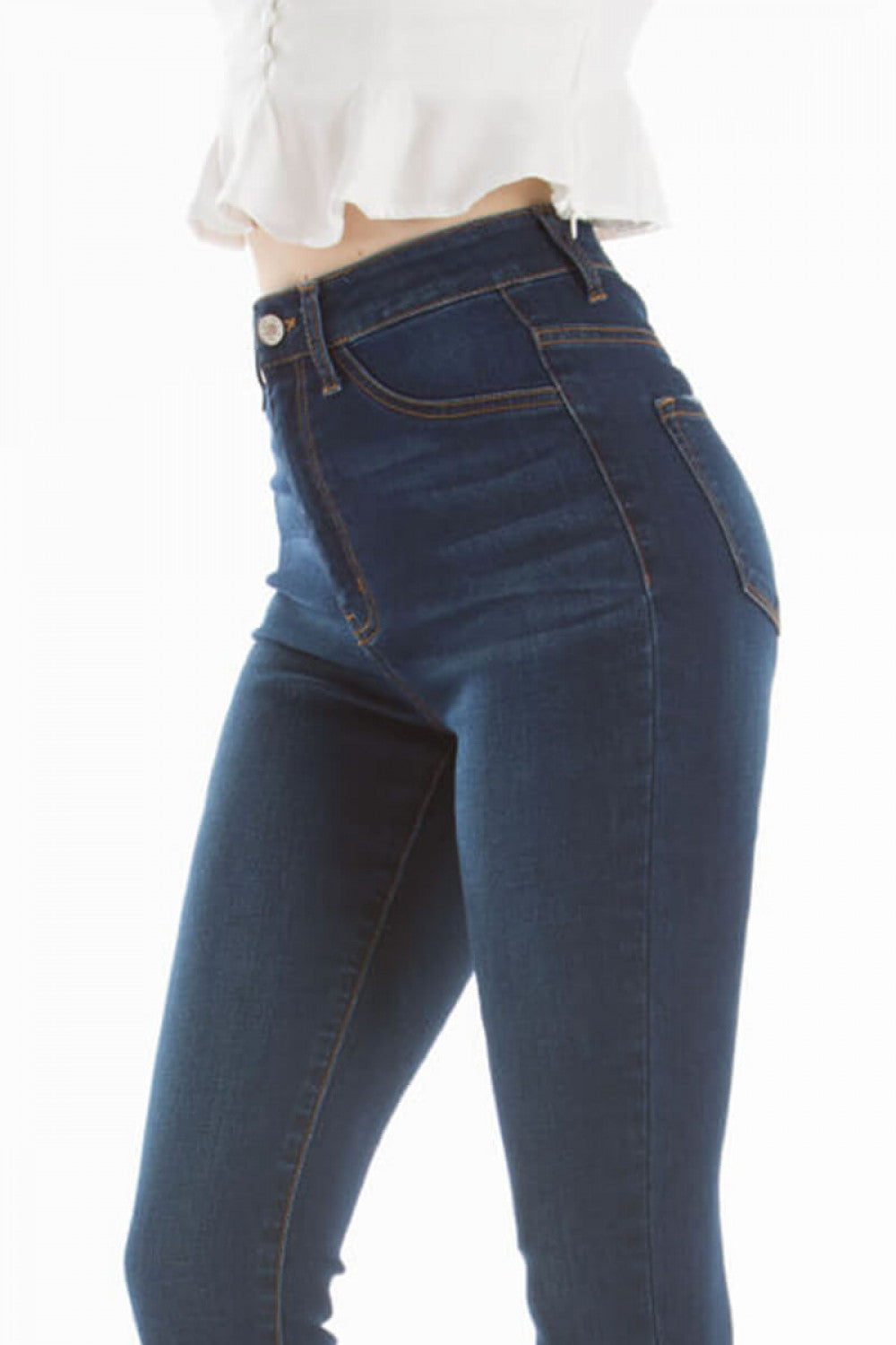 Kancan Straight Leg Skinny Denim