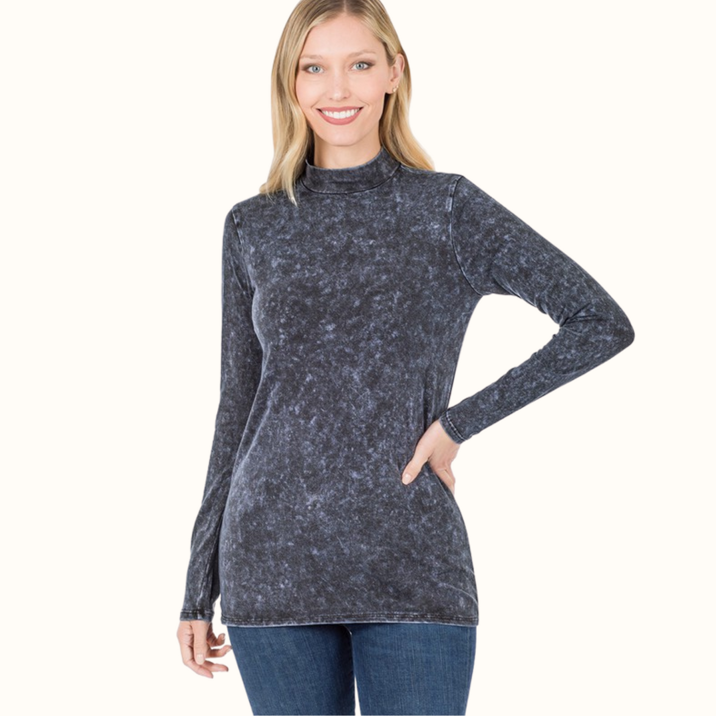 Mineral Wash Long Sleeve-Plus