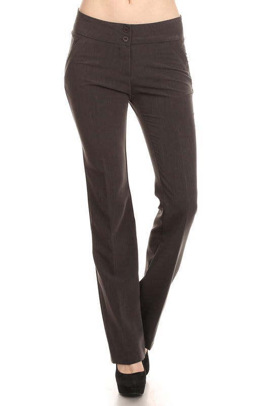 Two Button Dress Pants