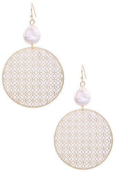 Round Thin Metal Earrings