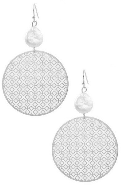 Round Thin Metal Earrings