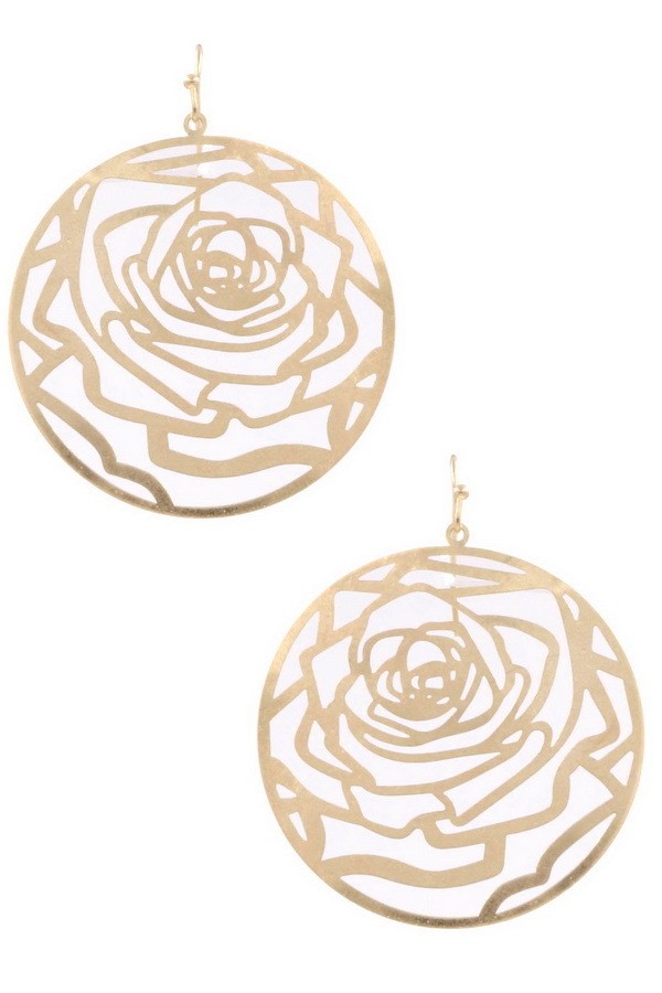 Round Rose Cut Out