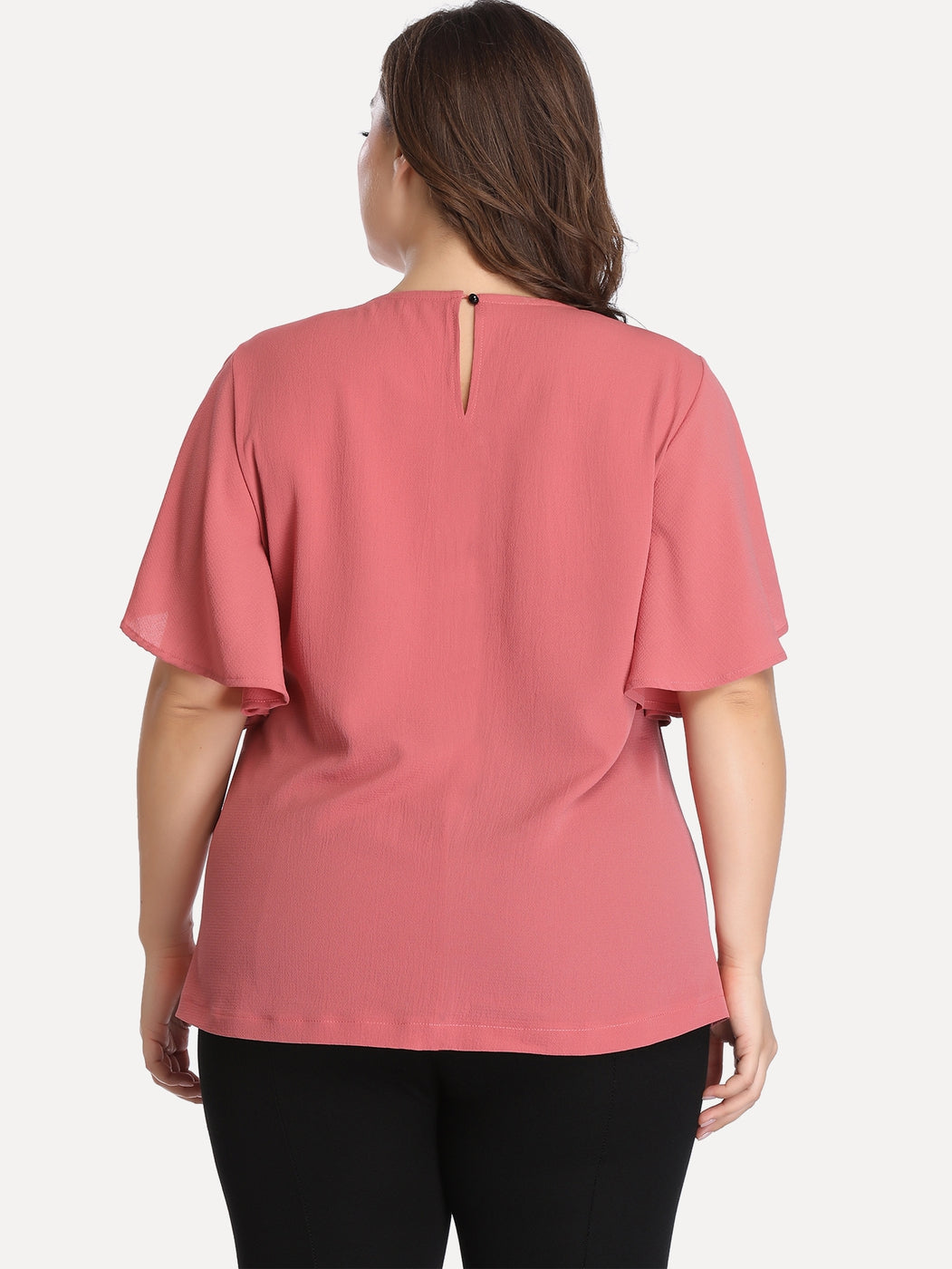 Mauve Top with Beaded Collar
