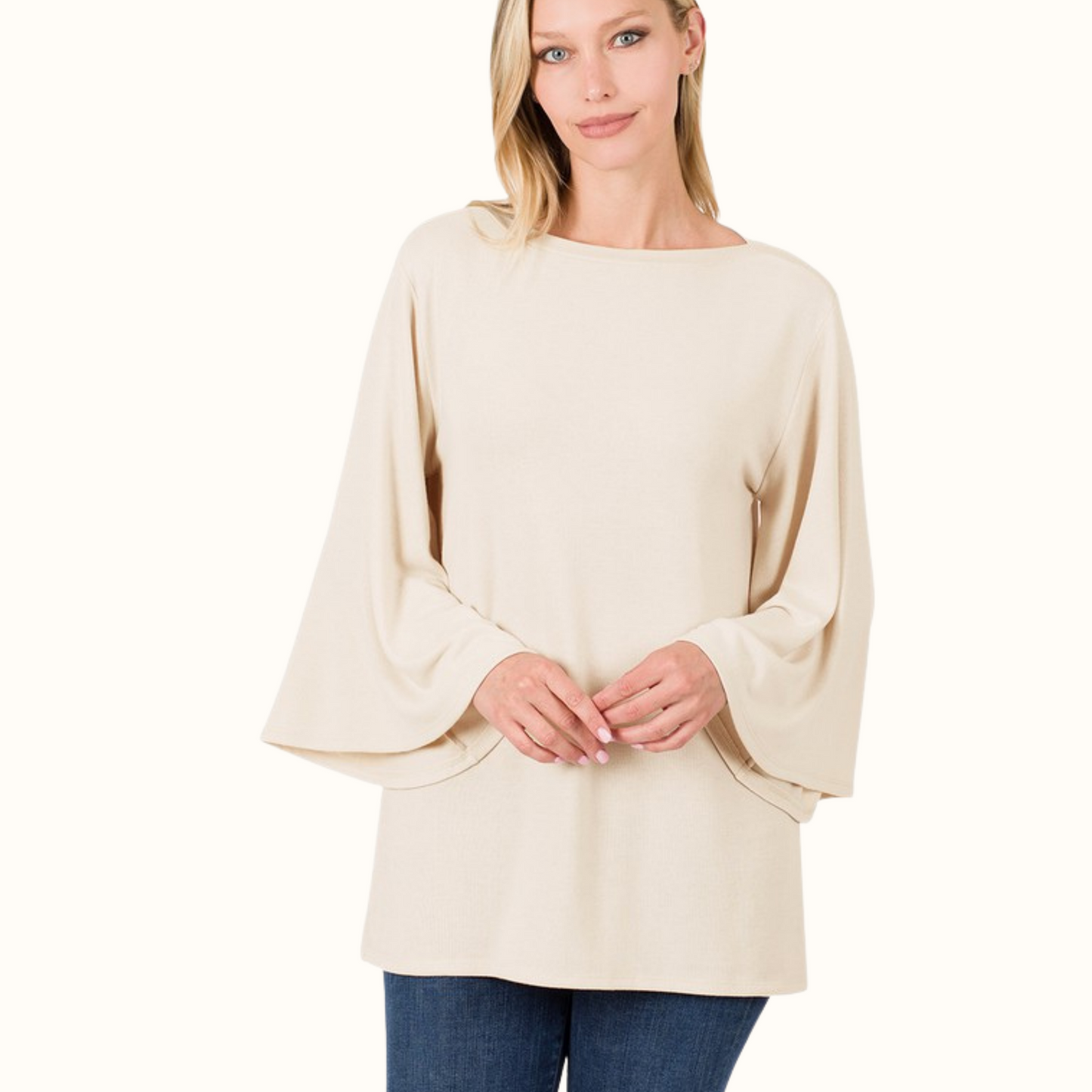 Belle Sleeve Sweater Plus