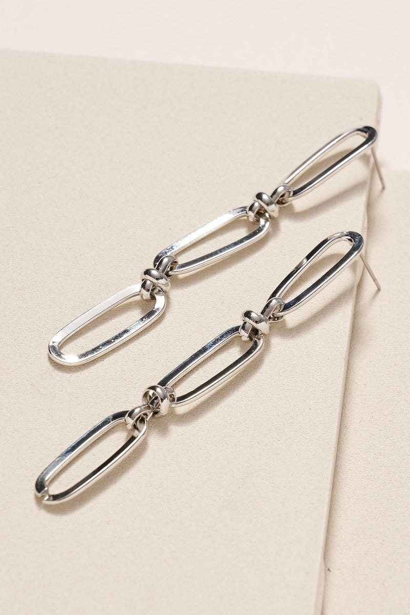 Triple Chain Link Earrings