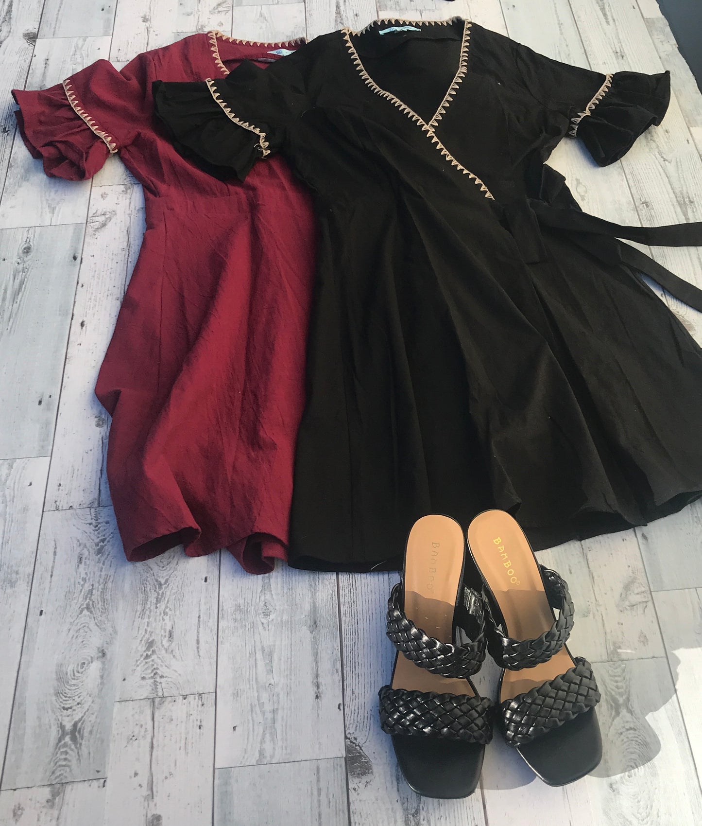 Ruffled Wrap Dress