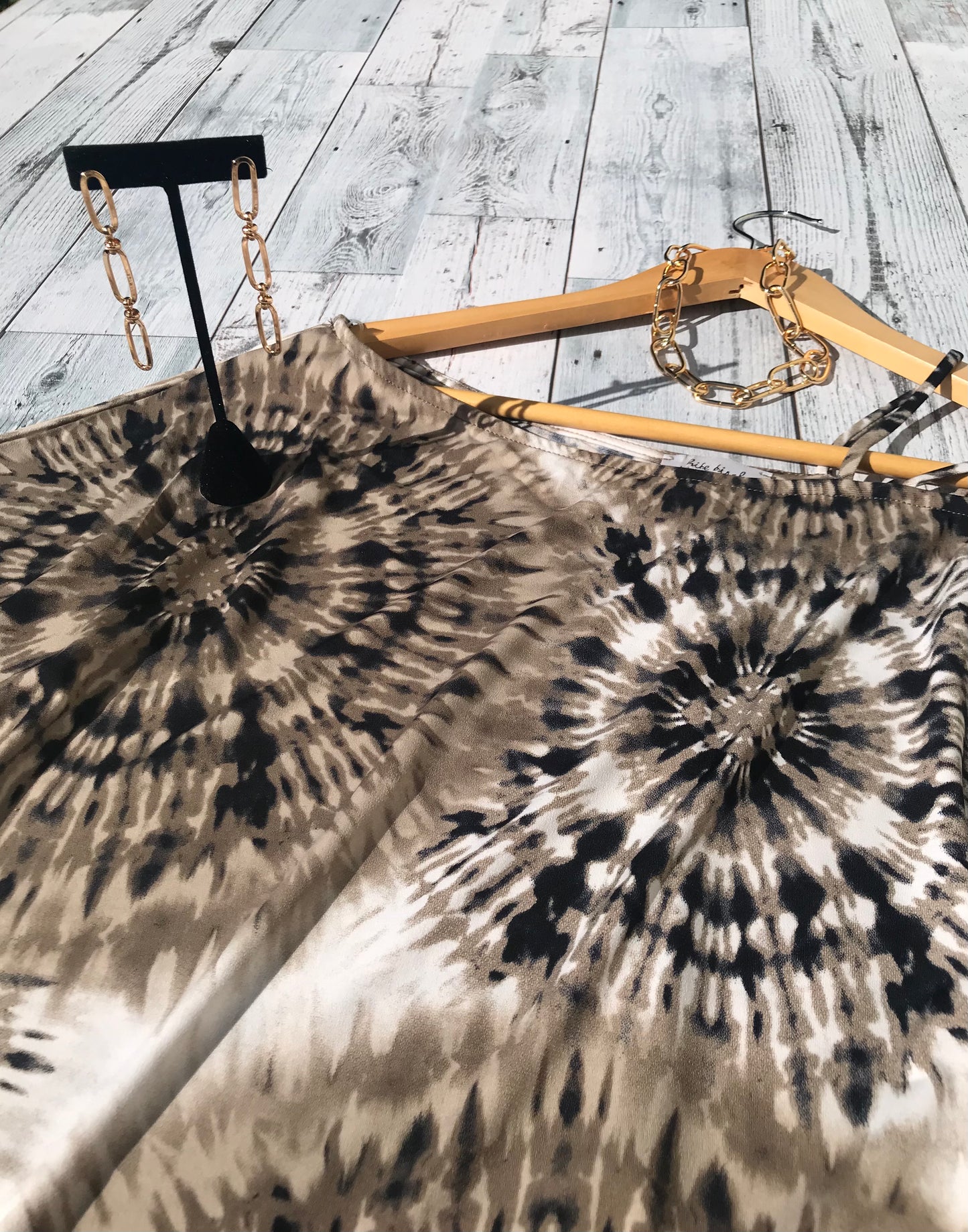 Tie Dyed Shoulder Top