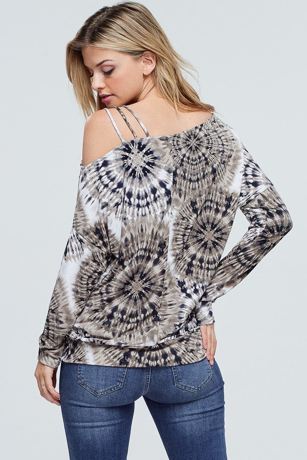 Tie Dyed Shoulder Top