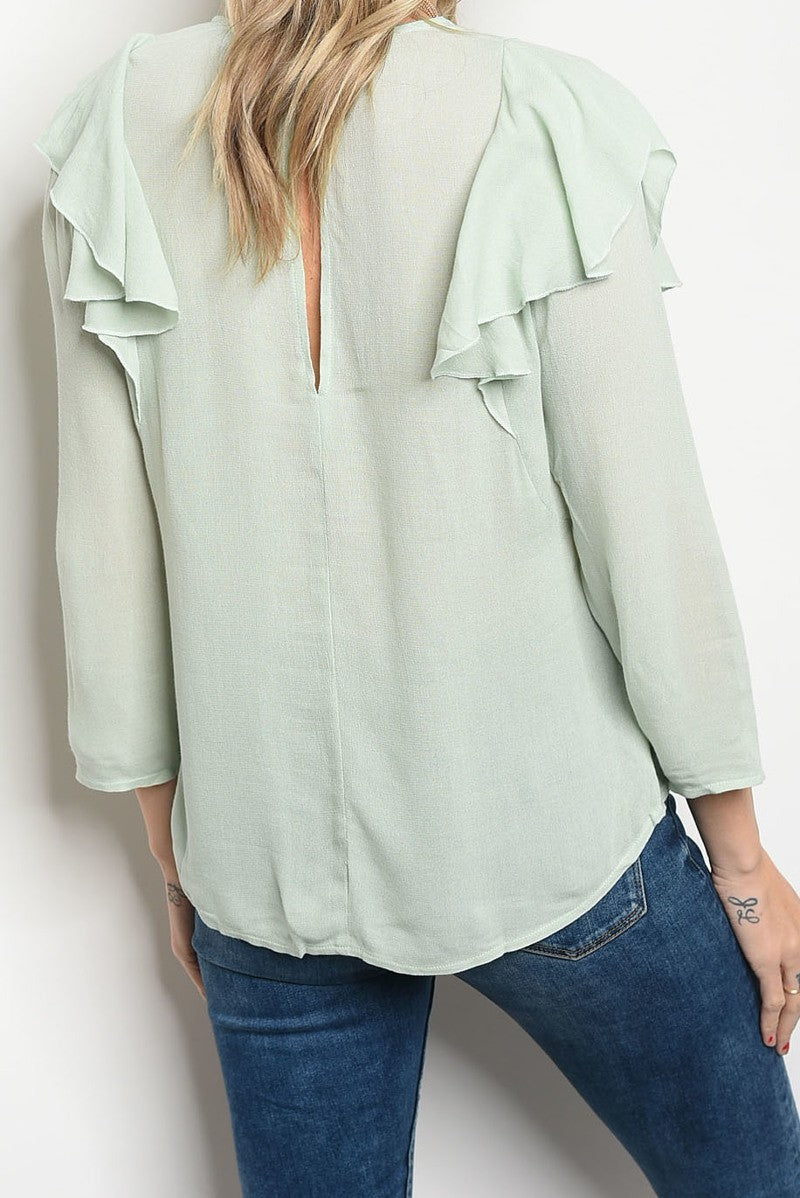 Lace Detail Flow Top