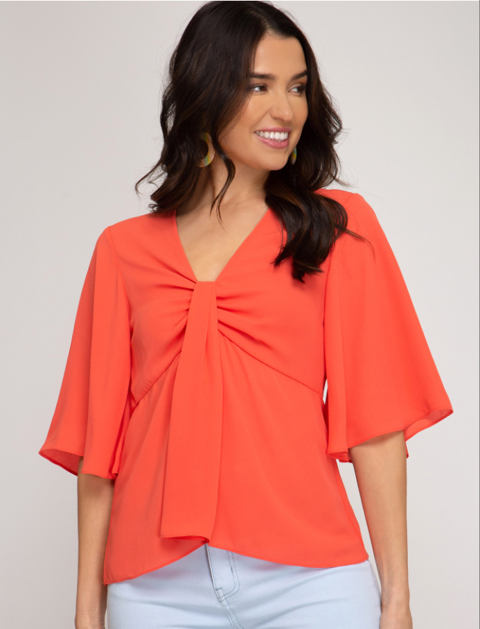 Flutter Sleeve Top